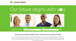 Desktop Screenshot of careers.lahey.org