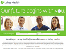 Tablet Screenshot of careers.lahey.org